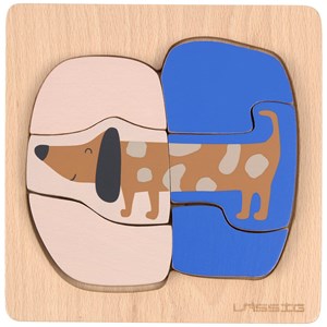 Puzzle en bois 2 pièces little mateys