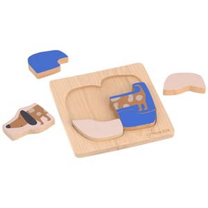 Puzzle en bois 2 pièces little mateys