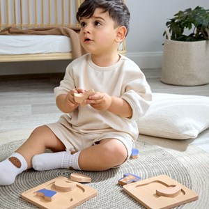 Puzzle en bois 2 pièces little mateys