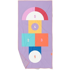 Serviette de plage 2 en 1 marelle (140 x 70 cm)