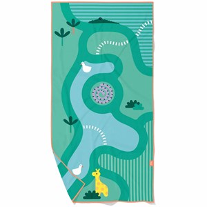 Serviette de plage 2 en 1 safari (140 x 70 cm)