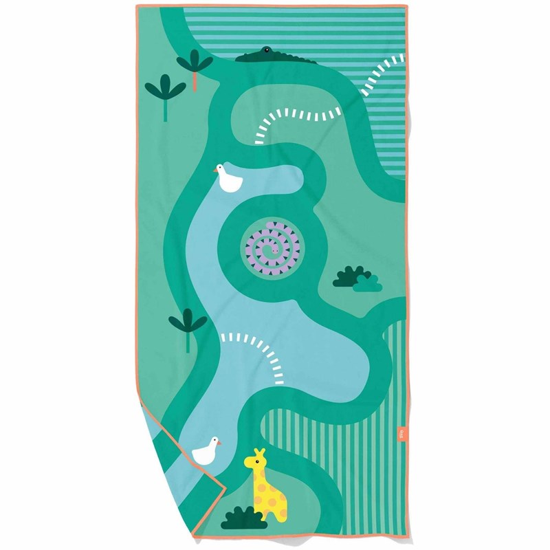 Serviette de plage 2 en 1 safari (140 x 70 cm)