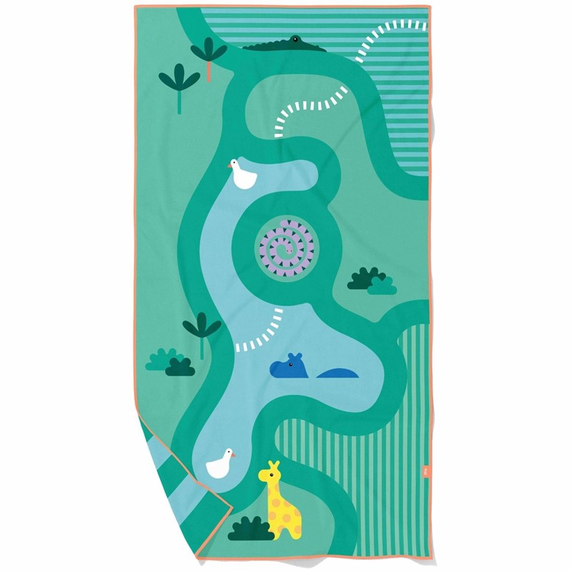 Serviette de plage 2 en 1 safari (180 x 100 cm)