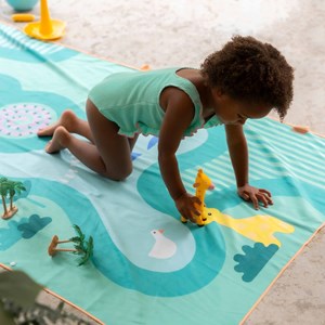 Serviette de plage 2 en 1