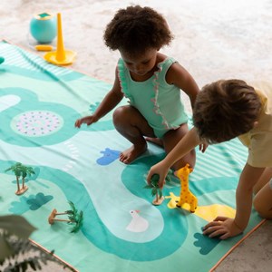 Serviette de plage 2 en 1