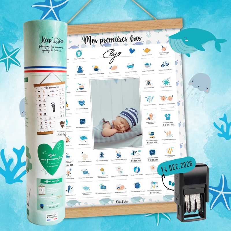 Affiche mes premières fois - baleine