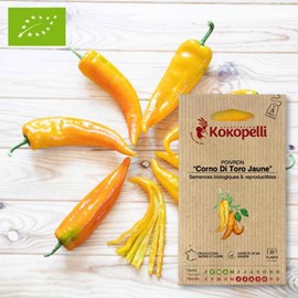 Poivron corno di toro jaune- graines bio