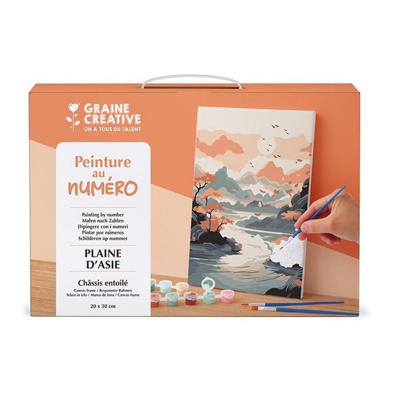 Peinture graine creative orange