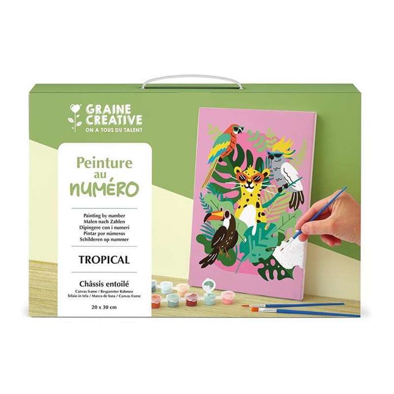Peinture au numero 20x30 cm - tropical