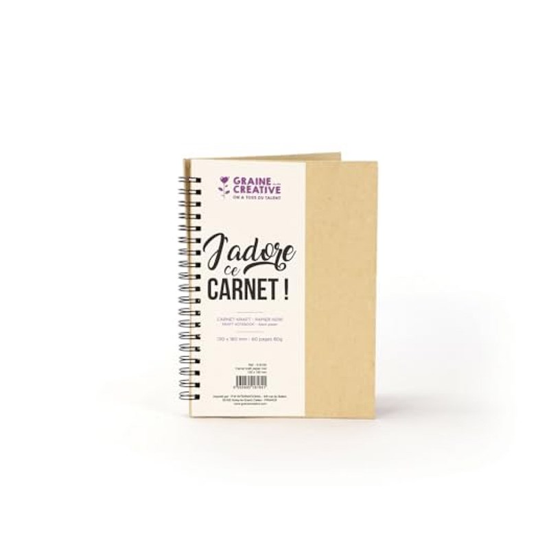 Carnet graine creative beige