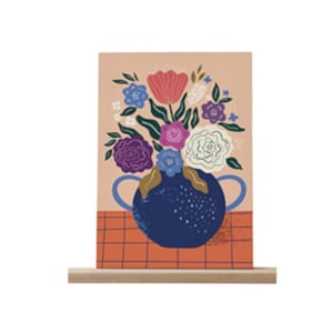 Kit Peinture Par Numéros 20x30 Cm 'Bouquet' - Graine Créative, Toile Et Pinceaux Inclus