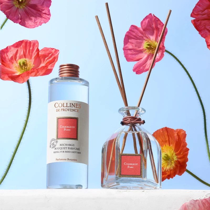 Recharge bouquet parfumé coquelicot