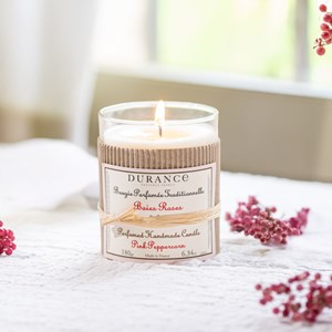 Bougie parfumée baies roses