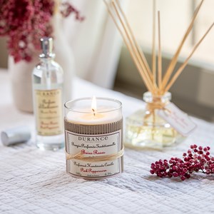 Bougie parfumée baies roses
