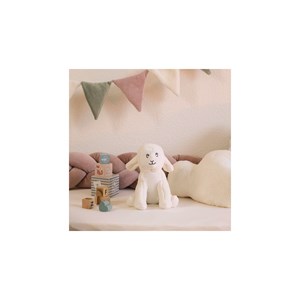 Peluche musicale bébé ecru