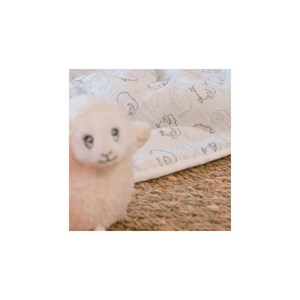 Couverture bébé ecru 75x100 cm