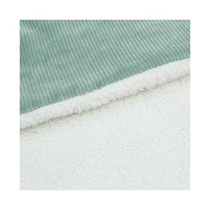 Couverture bébé en sherpa vert 100x140