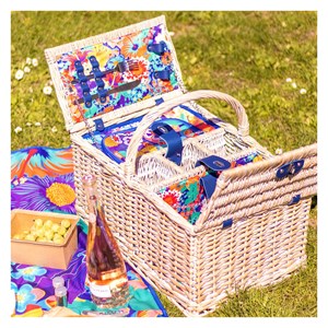 Panier de pique nique   bleu