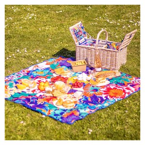 Panier de pique nique   bleu