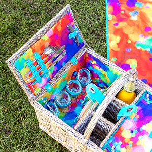 Panier de pique nique   multicolore