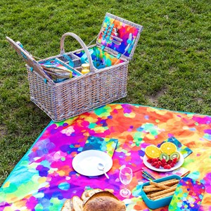 Panier de pique nique   multicolore