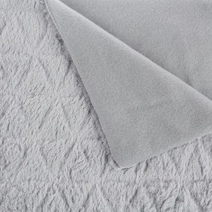 Plaid fourrure - 120 x 160 cm - gris