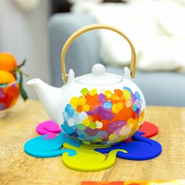 Théière style japonais  multicolore