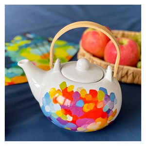 Théière style japonais  multicolore