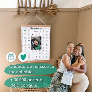 Cadre affiche premières fois perroquet