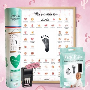 Premières fois flamant cadre empreinte