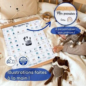 Premières fois baleine cadre empreinte