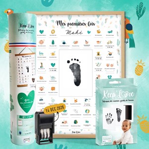 Premières fois perroquet cadre empreinte