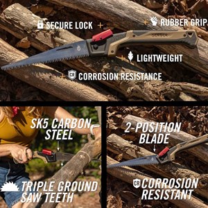 Scie pliante gerber bushcraft folding s