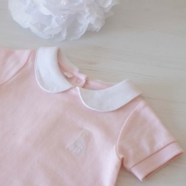 Combishort bébé rose 1
