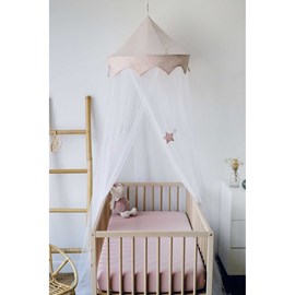 Ciel de lit moustiquaire rose 240 cm