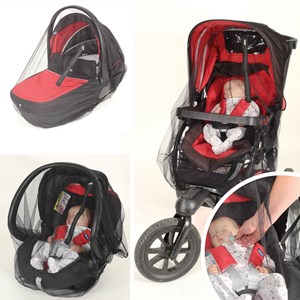 Moustiquaire bébé noir 46x83 cm