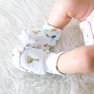 Chaussons blanc 0 1 mo