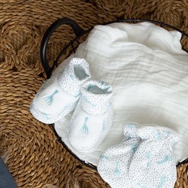 Chaussons blanc 0 1 mo