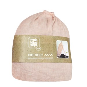 Ciel de lit rose 60x260 cm