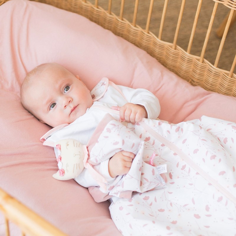 Doudou mouchoir rose