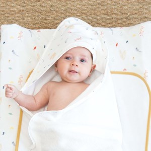 Cape de bain blanc 70x70 cm