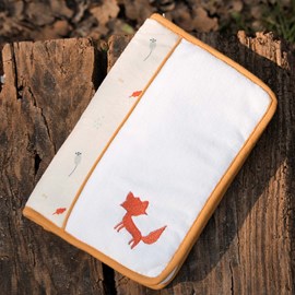 Protège carnet de santé ecru