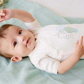 Bodies manches courtes vert 0 mois