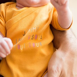 Lot de bodies jaune 3 mois