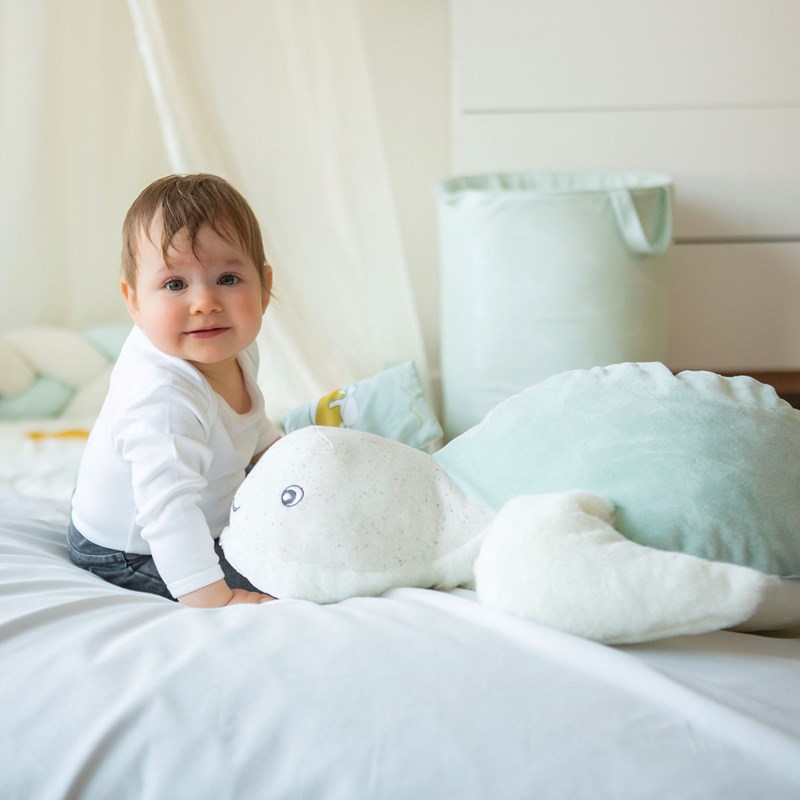 Panier de rangement vert 50x35 cm