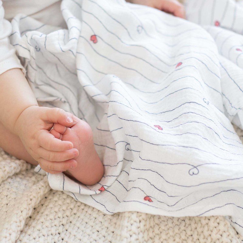 Lot de 3 langes bleu