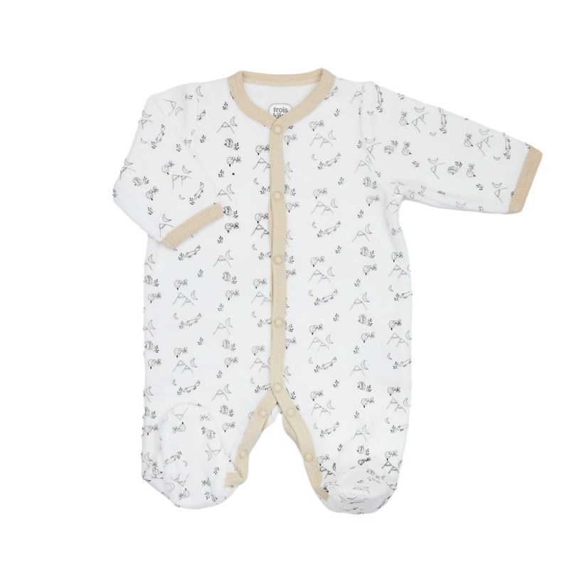 Trousseau naissance blanc 1 mois