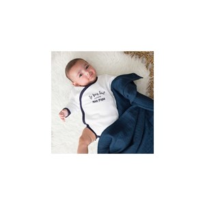 3 langes mousseline de coton bleu 70x70