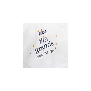 Lot de 2 maxi langes bleu 120x120 cm