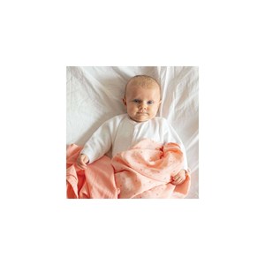 Lot de 2 langes rose 70x70 cm